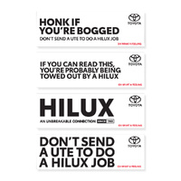 Toyota HiLux Bumper Stickers – Set of 4
